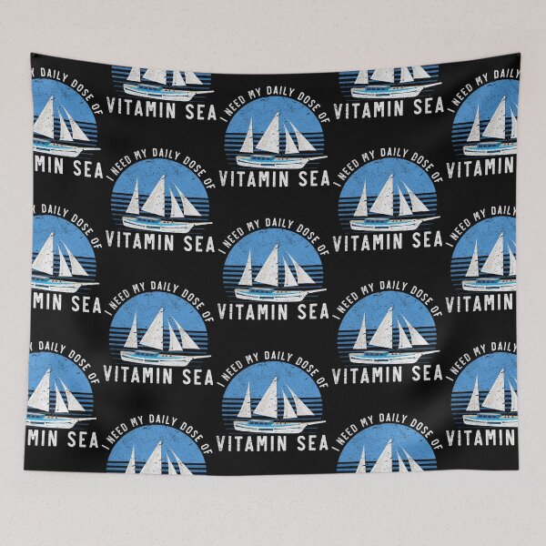 Item preview, Sailing Sailboat Retro Vintage Vitamin Sea designed and sold by lloyd68.
