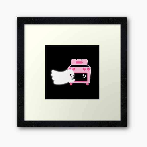 Baking Ghost Framed Art Print