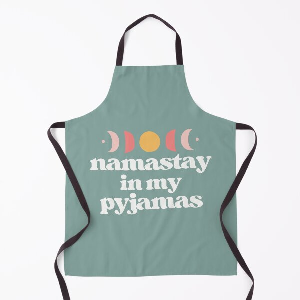 Item preview, namastay in my pyjamas | white and teal designed and sold by LazyCho.