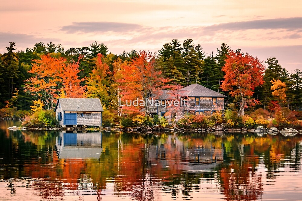 "Squam Lake, New Hampshire" by LudaNayvelt Redbubble