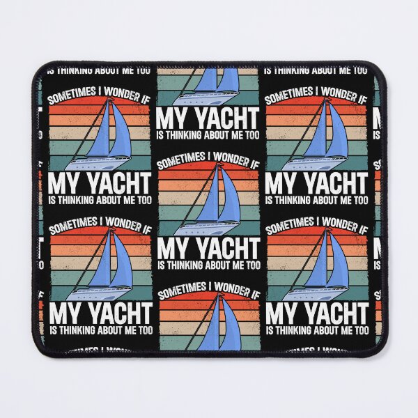 Item preview, Sailing Sailboat Vintage Retro My Yacht Is Thinking designed and sold by lloyd68.