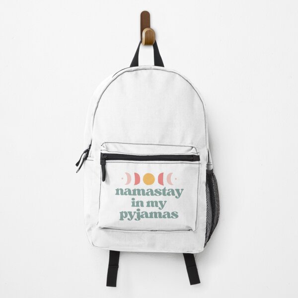 Item preview, namastay in my pyjamas | teal and white designed and sold by LazyCho.
