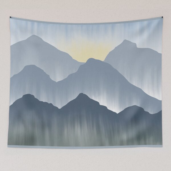 Item preview, Mountains of Mist designed and sold by StarlitFirefly.