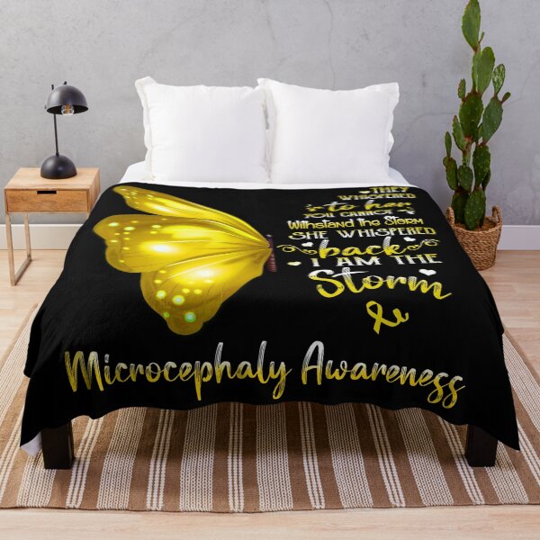Item preview, She Whispered Back I Am The Storm Microcephaly Awareness Butterfly designed and sold by frechettee.