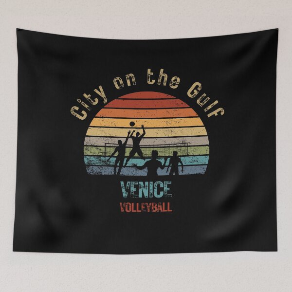 Item preview, Out Run Retro Vintage Venice Florida "City on the Gulf" Outfit Casual Volleyball T-Shirt Design designed and sold by piketo.