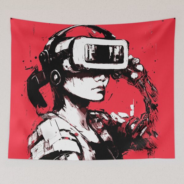 Item preview, VR Cyborg  Cyberpunk Girl designed and sold by ChasmicArt.