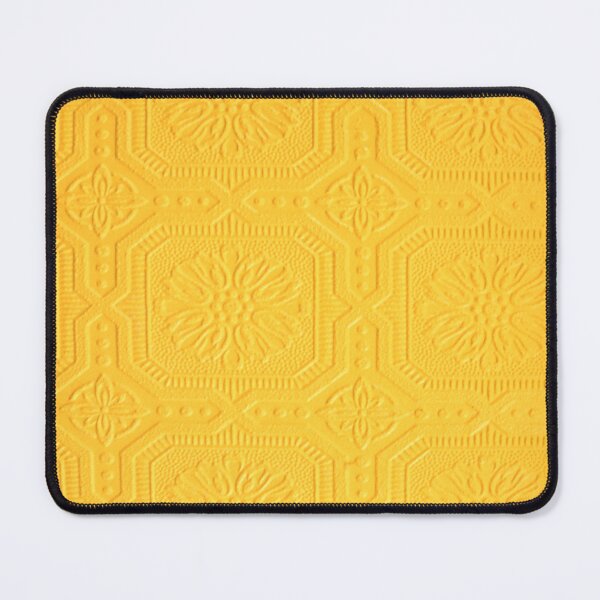 Item preview, PATTERN DESIGN STUDY #53 – Decorative Yellow Wallpaper Squares designed and sold by DEL-Productions.