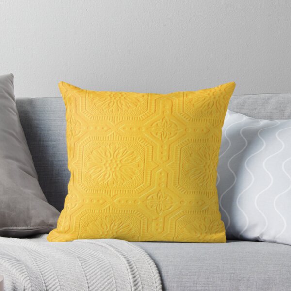 Item preview, PATTERN DESIGN STUDY #53 – Decorative Yellow Wallpaper Squares designed and sold by DEL-Productions.