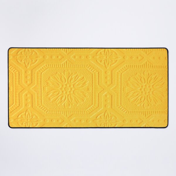 Item preview, PATTERN DESIGN STUDY #53 – Decorative Yellow Wallpaper Squares designed and sold by DEL-Productions.