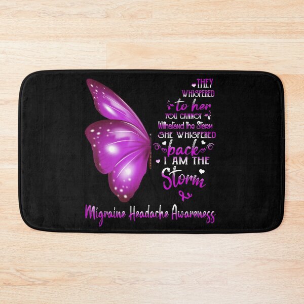 Item preview, She Whispered Back I Am The Storm Migraine Headache Awareness Butterfly designed and sold by frechettee.