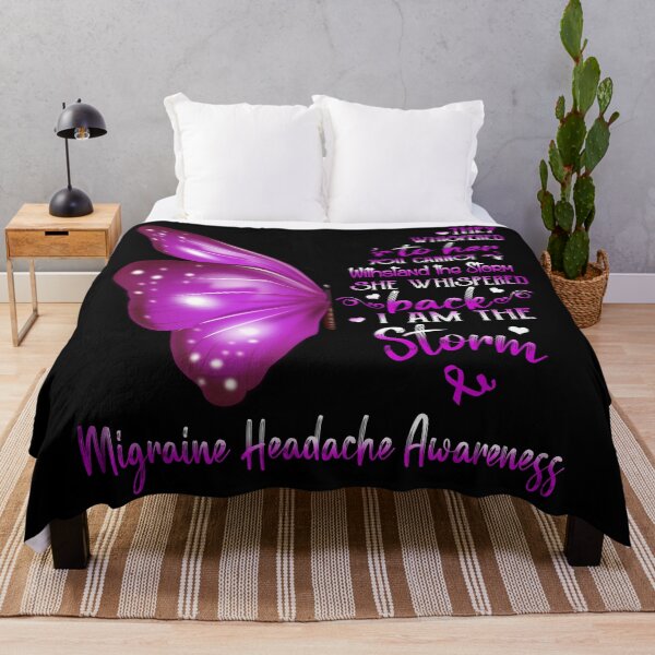 Item preview, She Whispered Back I Am The Storm Migraine Headache Awareness Butterfly designed and sold by frechettee.