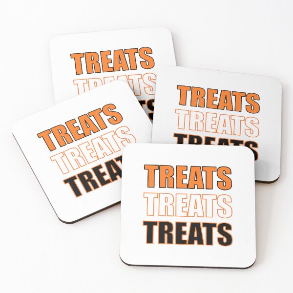 Item preview, TREATS TREATS TREATS - Halloween - White Bacground designed and sold by 8PawsStudio.
