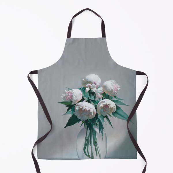 Artikelvorschau, Weiße Pfingstrosen in einer Vase entworfen und verkauft von TheFoxyWolfShop.