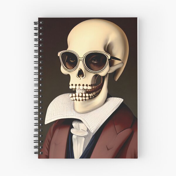 Item preview, Aristocratic Skeleton in a Red Suit and Dark Sunglasses designed and sold by skillunused.