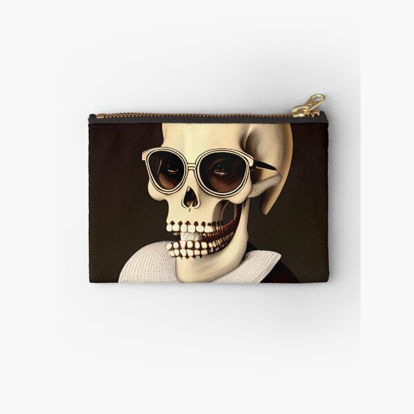 Item preview, Aristocratic Skeleton in a Red Suit and Dark Sunglasses designed and sold by skillunused.