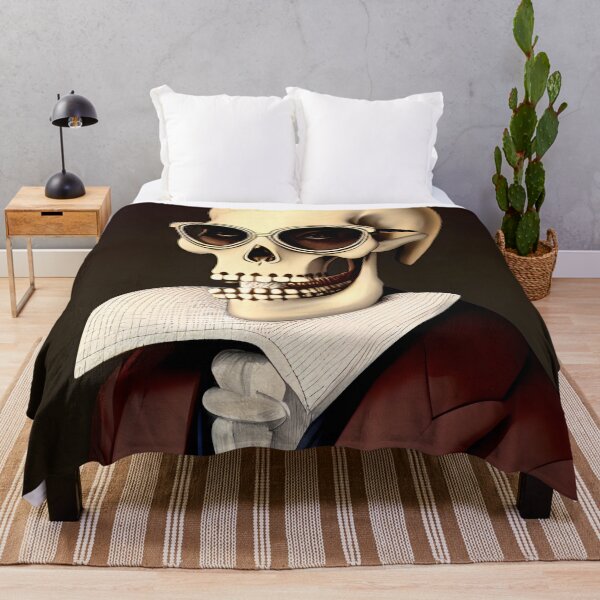 Item preview, Aristocratic Skeleton in a Red Suit and Dark Sunglasses designed and sold by skillunused.