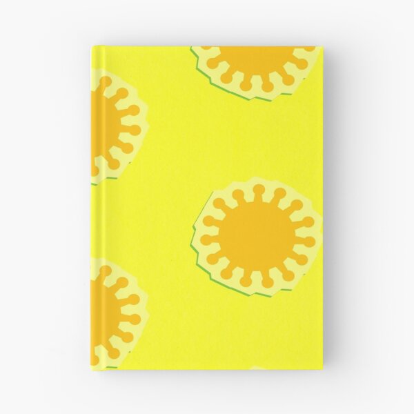 Item preview, PATTERN DESIGN STUDY #57 – Orange Coronal Bursts on Bright Yellow Background designed and sold by DEL-Productions.
