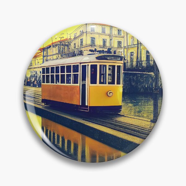 Item preview, Yellow Lisbon Tram  designed and sold by Myriam Iart.