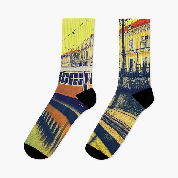 Item preview, Yellow Lisbon Tram  designed and sold by Myriam Iart.
