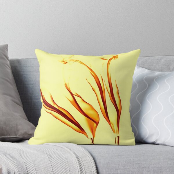 Item preview, PATTERN DESIGN STUDY #61 – Transparent Wavy Flames Framed in Yellow designed and sold by DEL-Productions.