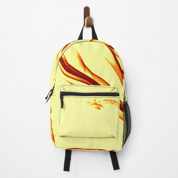 Item preview, PATTERN DESIGN STUDY #61 – Transparent Wavy Flames Framed in Yellow designed and sold by DEL-Productions.