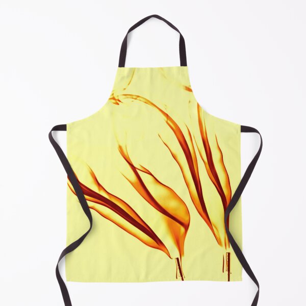 Item preview, PATTERN DESIGN STUDY #61 – Transparent Wavy Flames Framed in Yellow designed and sold by DEL-Productions.
