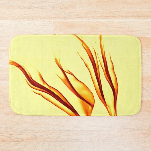 Item preview, PATTERN DESIGN STUDY #61 – Transparent Wavy Flames Framed in Yellow designed and sold by DEL-Productions.