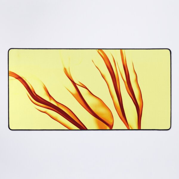 Item preview, PATTERN DESIGN STUDY #61 – Transparent Wavy Flames Framed in Yellow designed and sold by DEL-Productions.