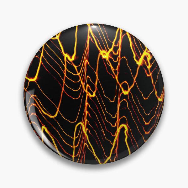 Item preview, PATTERN DESIGN STUDY #62 – Abstract Light Waves with Open Shutter in Gold on Black designed and sold by DEL-Productions.