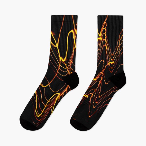 Item preview, PATTERN DESIGN STUDY #62 – Abstract Light Waves with Open Shutter in Gold on Black designed and sold by DEL-Productions.