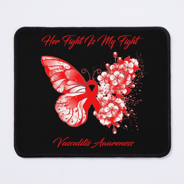 Item preview, Her Fight Is My Fight Vasculitis Awareness Butterfly Ribbon Gifts designed and sold by Adropine.
