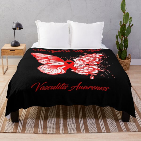 Item preview, Her Fight Is My Fight Vasculitis Awareness Butterfly Ribbon Gifts designed and sold by Adropine.