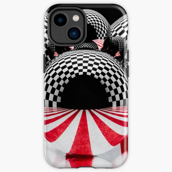 Tablero de ajedrez Reflexiones abstractas Funda resistente para iPhone