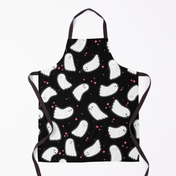 Item preview, Ghost Pattern (Pink Sparkles Black Background) designed and sold by Kimberly Sterling.