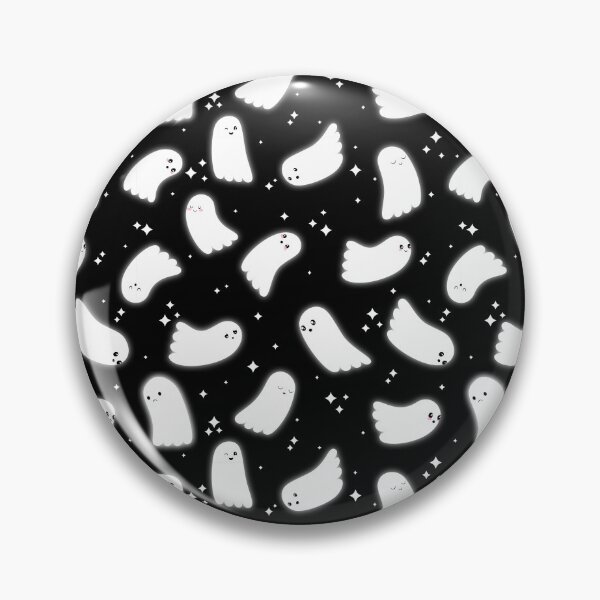Item preview, Ghost Pattern (White Sparkles Black Background) designed and sold by Kimberly Sterling.