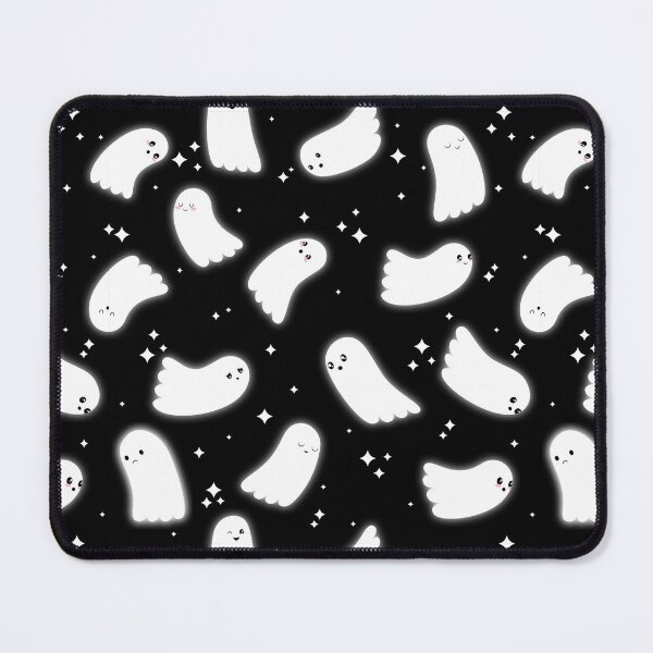 Item preview, Ghost Pattern (White Sparkles Black Background) designed and sold by Kimberly Sterling.