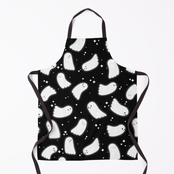 Item preview, Ghost Pattern (White Sparkles Black Background) designed and sold by Kimberly Sterling.