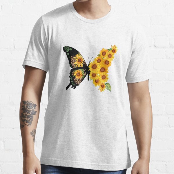 "Butterfly Sunflower" Tshirt for Sale by IbnElWadi Redbubble