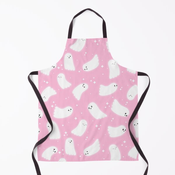 Item preview, Ghost Pattern (White Sparkles Pink Background) designed and sold by Kimberly Sterling.