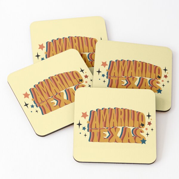 Item preview, Amarillo Texas - Retro Design And Colors designed and sold by handsoftime2020.