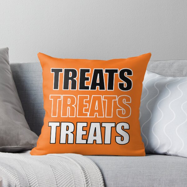 Item preview, TREATS TREATS TREATS - Halloween - Orange Background designed and sold by 8PawsStudio.