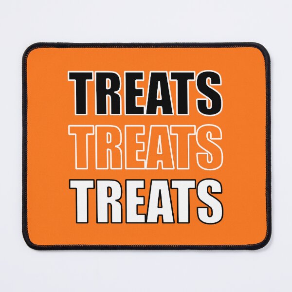 Item preview, TREATS TREATS TREATS - Halloween - Orange Background designed and sold by 8PawsStudio.