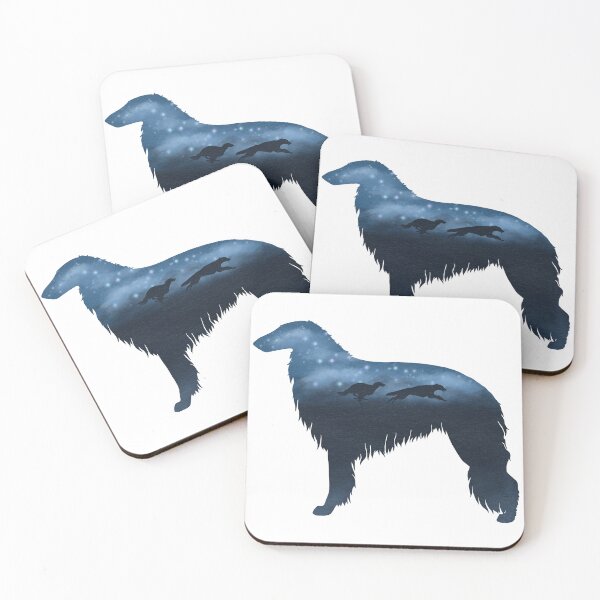 Item preview, “The Chase” Borzoi Dogs designed and sold by Spinyflowerart.