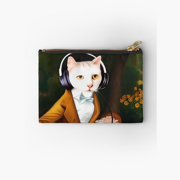 Item preview, Anthropomorphic Aristocratic Cat DJing at a Garden Party  designed and sold by skillunused.
