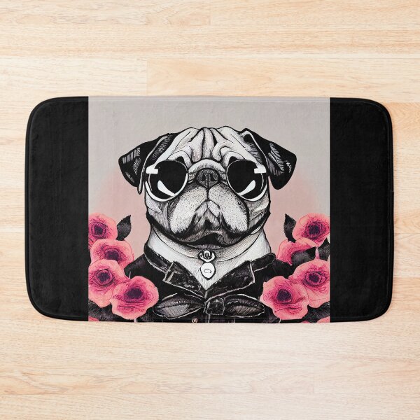 Item preview, Cute pug with sunglasses on designed and sold by MMJDSGN.