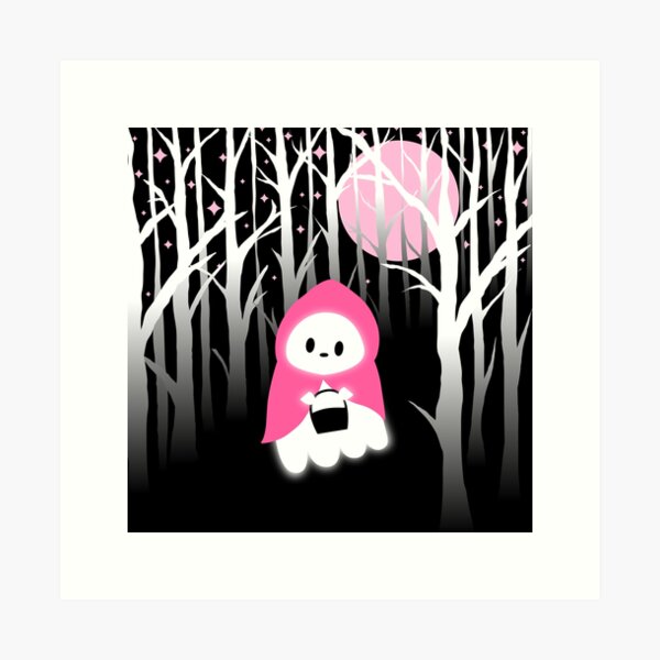 Little Red Riding Hood Ghost Art Print