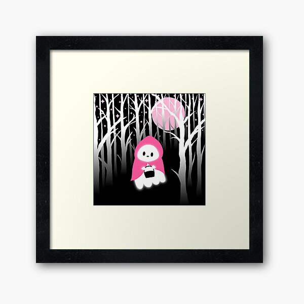 Little Red Riding Hood Ghost Framed Art Print