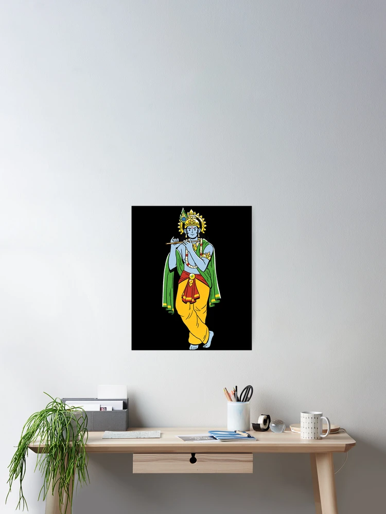 Thumbnail 2 of 3, Poster, Janmashtami designed and sold by RasikaDesignse.