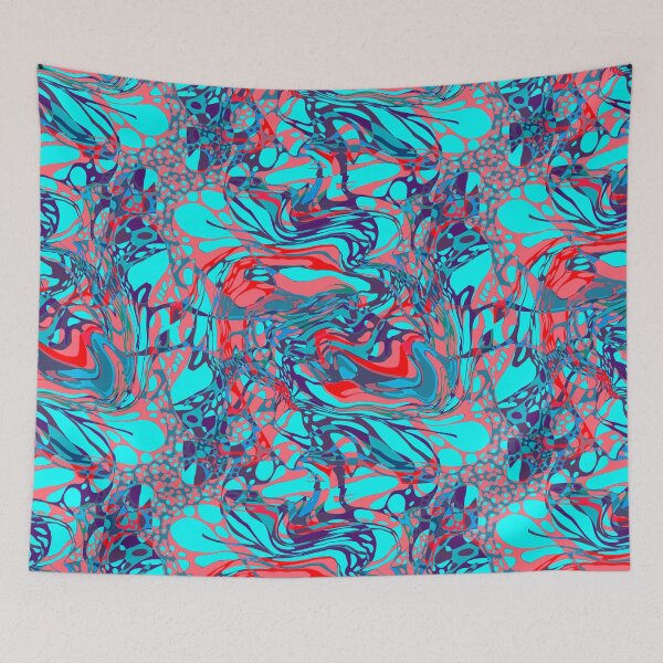 Item preview, Warped View in turquoise designed and sold by Suziness Designs.