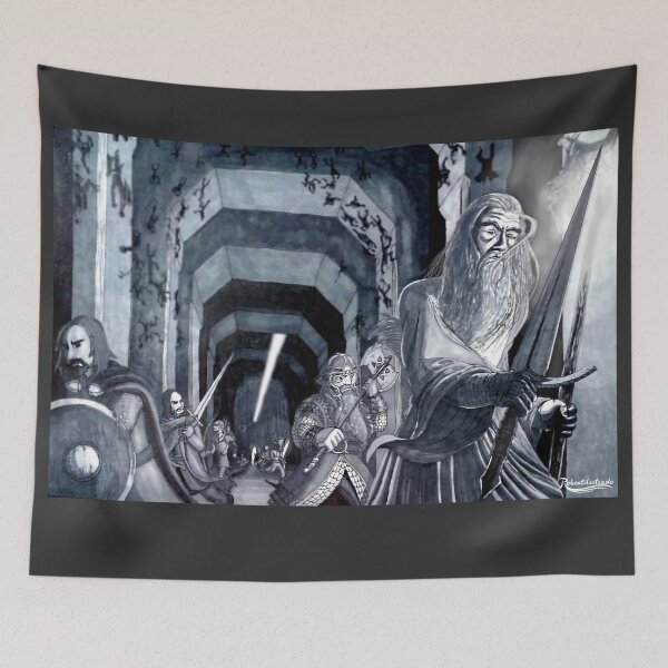 Item preview, Fleeing in Moria designed and sold by RobertIlustrado.